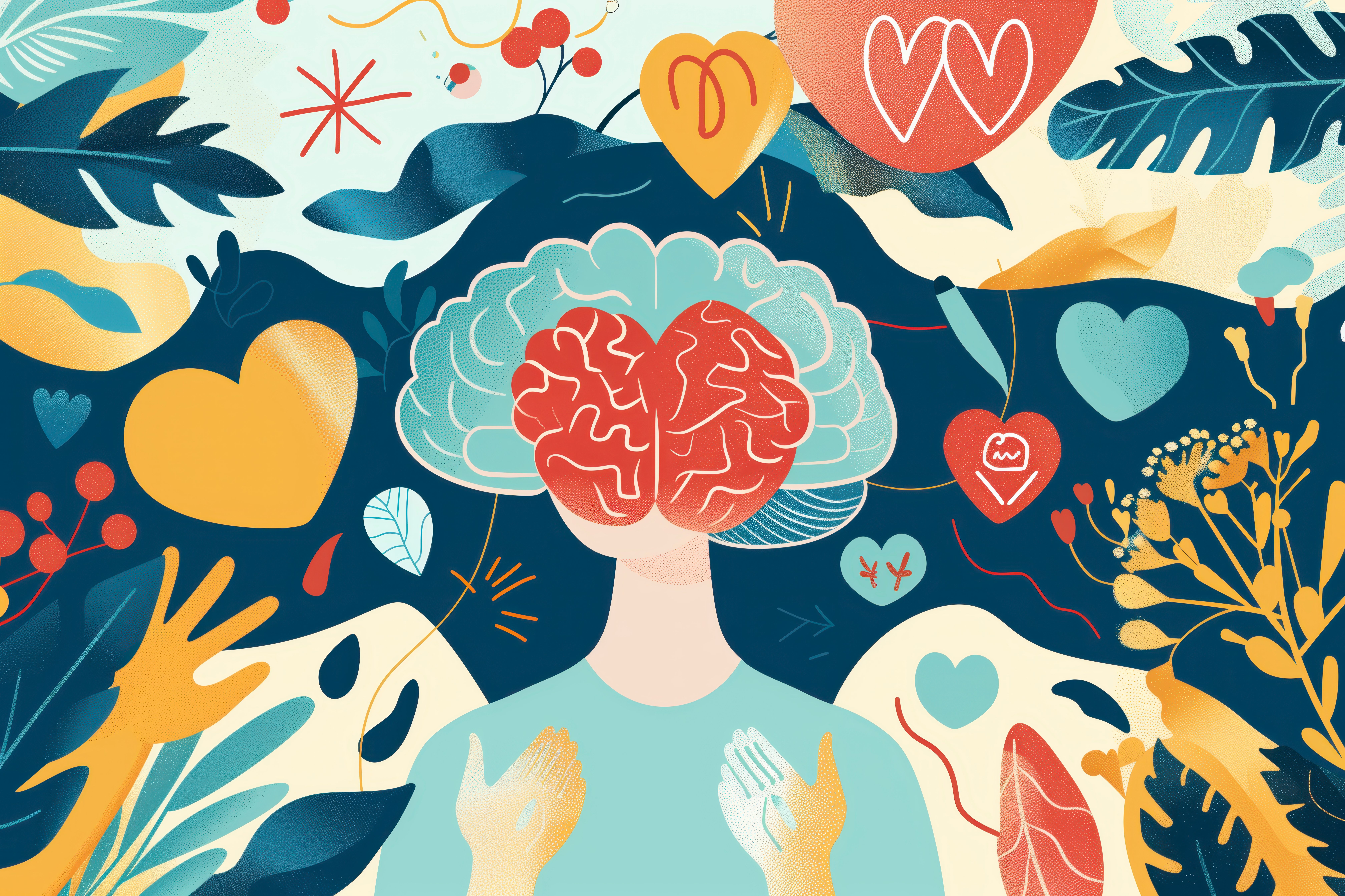 digital-art-style-illustration-mental-health-day-awareness